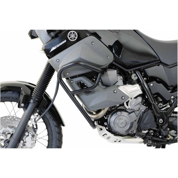 Protecciones laterales de motor Negro. Yamaha XT 660 Z Tenere (07-16).