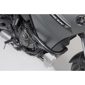 Protecciones laterales de motor Negro. Yamaha MT-07 / Tracer, Tracer 7 / GT.
