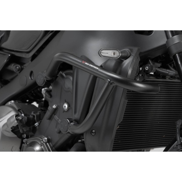 Protecciones laterales de motor Negro. Yamaha MT-09 / SP (20-), XSR900 (21-).