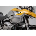 Protecciones superiores de motor Plateado. BMW R1200 GS (04-07). Solo con prot.