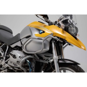 Protecciones superiores de motor Plateado. BMW R1200 GS (04-07). Solo con prot.