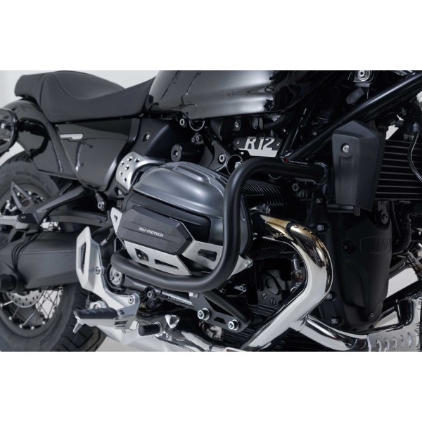 Protecciones laterales de motor Negro. BMW R12 / R12 nineT (23-).