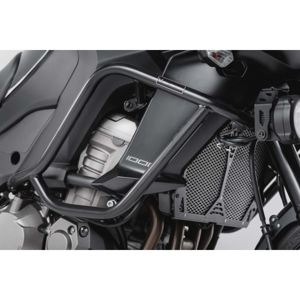 Protecciones laterales de motor Negro. Kawasaki Versys 1000 (15-18).