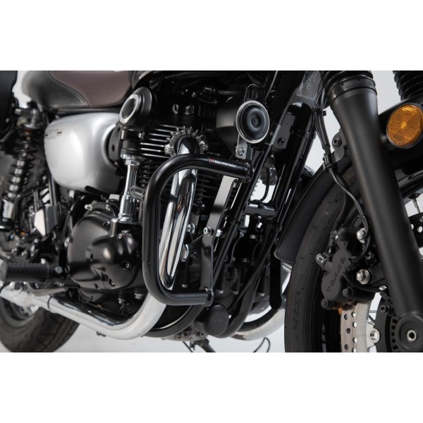 Protecciones laterales de motor Negro. Kawasaki W800 Street/ Cafe (18-).