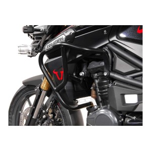 Protecciones laterales de motor Negro. Triumph Tiger 1200 Explorer (11-15).
