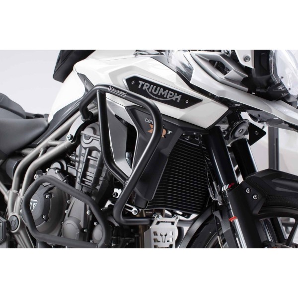 Protecciones laterales de motor Negro. Triumph Tiger 1200 / Explorer (15-).