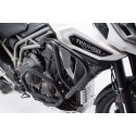 Protecciones laterales de motor Negro. Triumph Tiger 1200 / Explorer (15-).