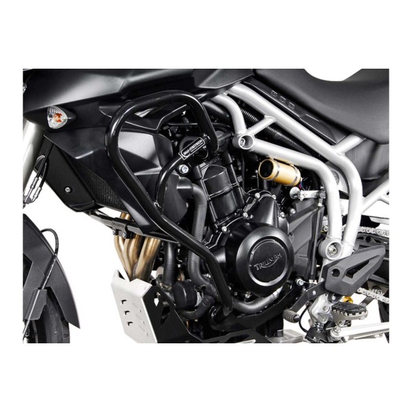 Protecciones laterales de motor Negro. Triumph Tiger 800 / 800 XC (10-14).