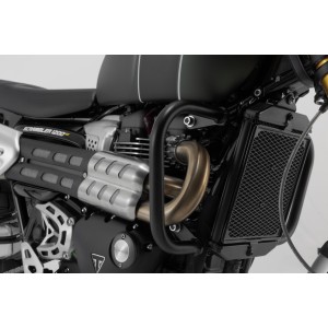 Protecciones laterales de motor Negro. Triumph Scrambler 1200 (21-).