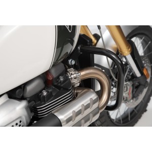 Protecciones laterales de motor Negro. Triumph Scrambler 1200 XC / XE (18-20).