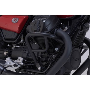 Protecciones laterales de motor Negro. Modelos Moto Guzzi V7/V9.