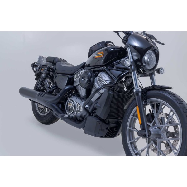 Protecciones laterales de motor Negro. Harley-Davidson Nightster / Special.