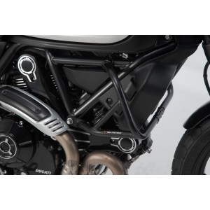 Protecciones laterales de motor Negro. Modelos Ducati Scrambler (14-).