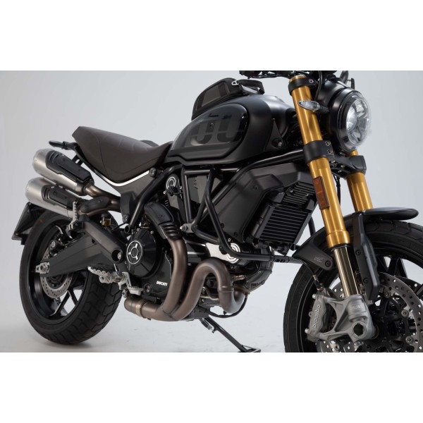 Protecciones laterales de motor Negro. Modelos Ducati Scrambler 1100 (17-).