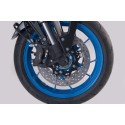 Kit de topes anticaídas para el eje delantero Negro. Suzuki GSX-8S/8R (22-), V-Strom 800 (22-).