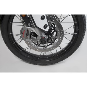 Kit de topes anticaidas para el eje delantero Negro. Modelos Triumph, Honda, Yamaha.