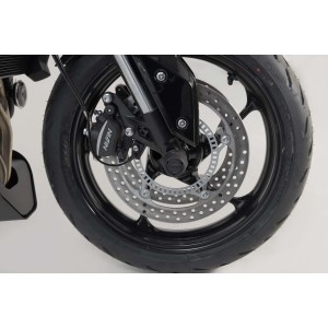 Kit de topes anticaidas para el eje delantero Negro. Modelos Triumph /Honda /Royal Enfield.