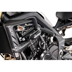 Kit de topes anticaidas Negro. Triumph Street Triple 675 (07-12).