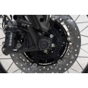 Kit de topes anticaídas para el eje delantero Negro. Moto Guzzi V85 TT (21-23).