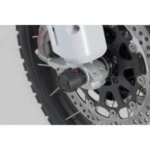 Kit de topes anticaidas para el eje delantero Negro. Modelos Ducati.