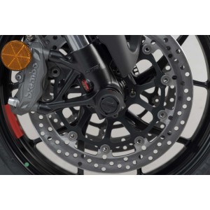Kit de tope anticaidas para el eje delantero Negro. Modelos Ducati (14-).