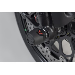 Kit de tope anticaidas para el eje delantero Negro. Modelos Ducati (14-).