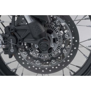 Kit de topes anticaidas para el eje delantero Negro. Moto Morini X-Cape 650 (21-).