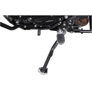Extension para caballete lateral Negro/plateado. BMW F 800 GS/Adv, Husqvarna TR650.