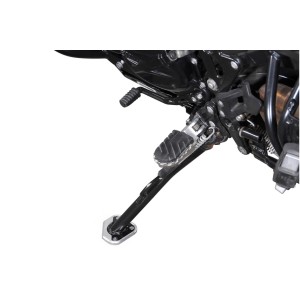 Extension para caballete lateral Negro/plateado. BMW F 800 GS/Adv, Husqvarna TR650.