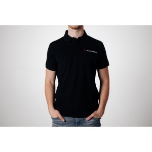 Polo de equipo Core Line. Negro. Hombre. Talla L.