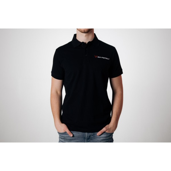 Polo de equipo Core Line. Negro. Hombre. Talla L.