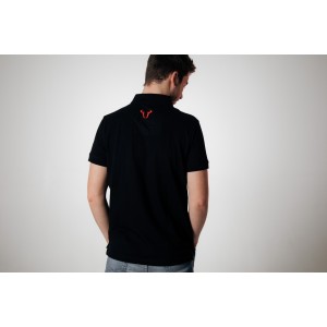 Polo de equipo Core Line. Negro. Hombre. Talla S.