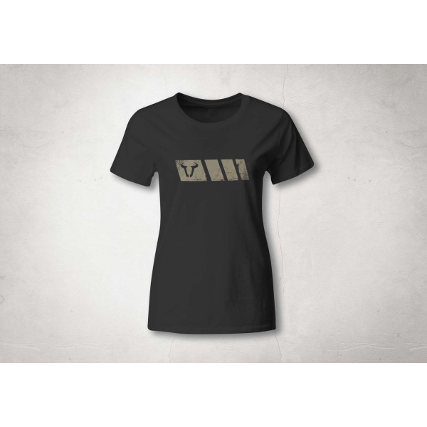 Camiseta Legend Gear. Negro. Mujer. Talla XL.