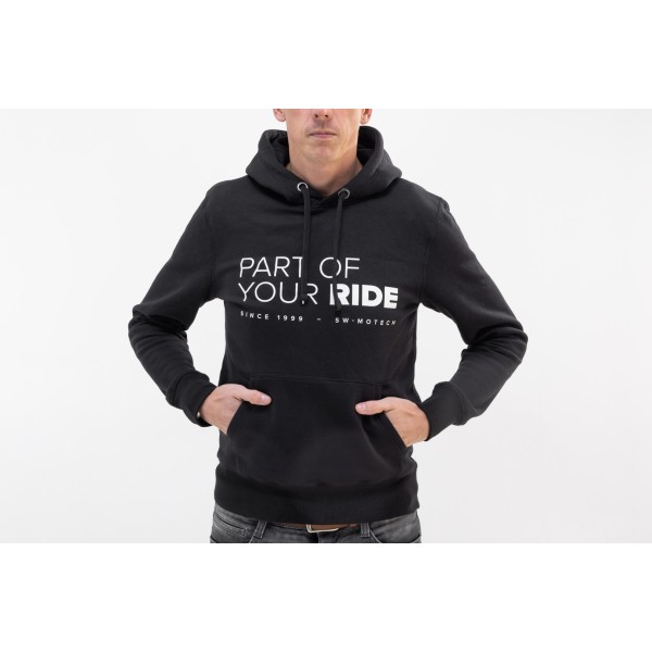 Sudadera con capucha Core Line. Negro. Unisexo. Talla 4XL.