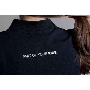 Polo Core Line. Negro. Mujer. Talla S.