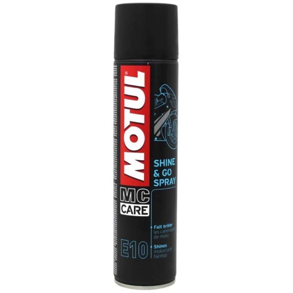 Abrillantador moto MOTUL E10 Shine Go Spray 0.400L