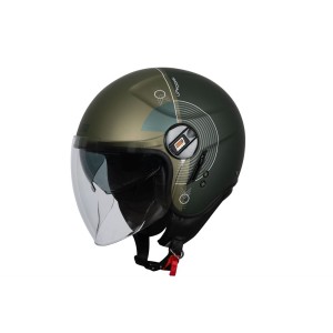 CASCO ORIGINE ALPHA UPNDOWN GREEN  MATT (ECE22.06)