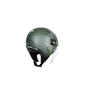 CASCO ORIGINE ALPHA UPNDOWN GREEN  MATT (ECE22.06)