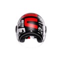 CASCO AGV ETERES HISTORY MATT BLACK/WHITE/RED