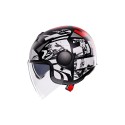 CASCO AGV ETERES HISTORY MATT BLACK/WHITE/RED