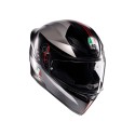 CASCO AGV K1 S LAP MATT BLACK/GREY/RED