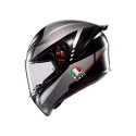 CASCO AGV K1 S LAP MATT BLACK/GREY/RED