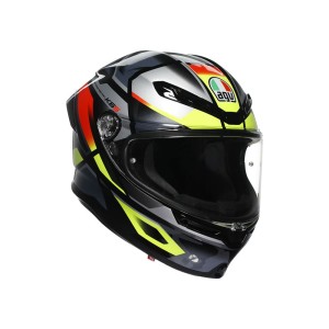 CASCO AGV K6 S AGV MPLK ERAZER BLACK/RED/YELLOW FLUO