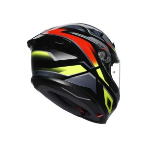 CASCO AGV K6 S AGV MPLK ERAZER BLACK/RED/YELLOW FLUO