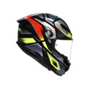 CASCO AGV K6 S AGV MPLK ERAZER BLACK/RED/YELLOW FLUO