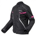 Chaqueta de moto allseason de Chica Fucsia Cordura Kaleshi