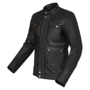 Chaqueta de moto de cuero laminada 3 cuartos Invictus Ulises