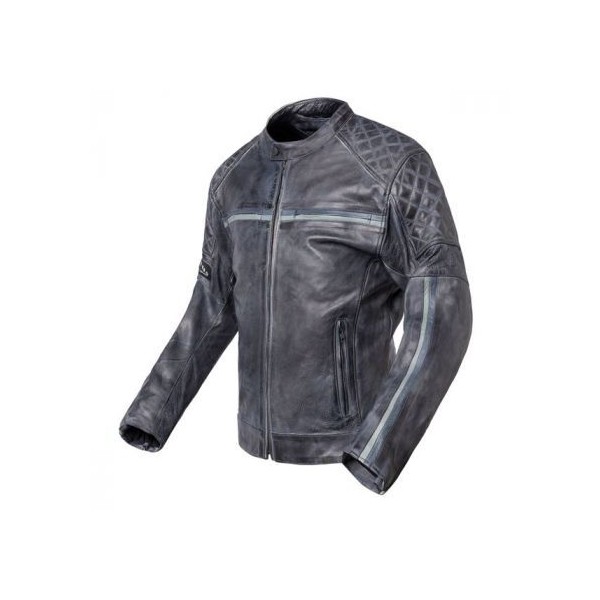 Chaqueta de moto de cuero envejecido vintage Invictus Dedalo Cuero
