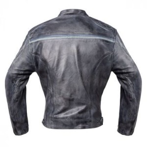 Chaqueta de moto de cuero envejecido vintage Invictus Dedalo Cuero