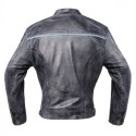 Chaqueta de moto de cuero envejecido vintage Invictus Dedalo Cuero